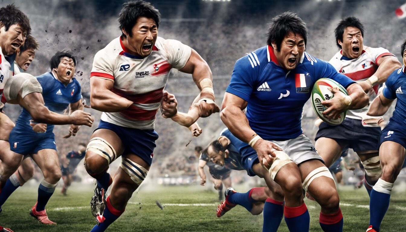 france-japon : un match de rugby explosif. découvrez l'affrontement titanesque entre les équipes de france et du japon dans un duel intense pour la victoire sur le terrain de rugby.